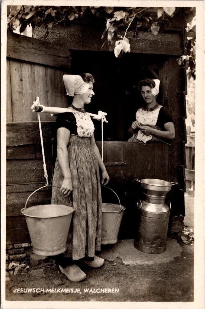 Walcheren - Zeeuwsch-Melkmeisje (1941), Verzenden, 1940 tot 1960, Gelopen, Zeeland