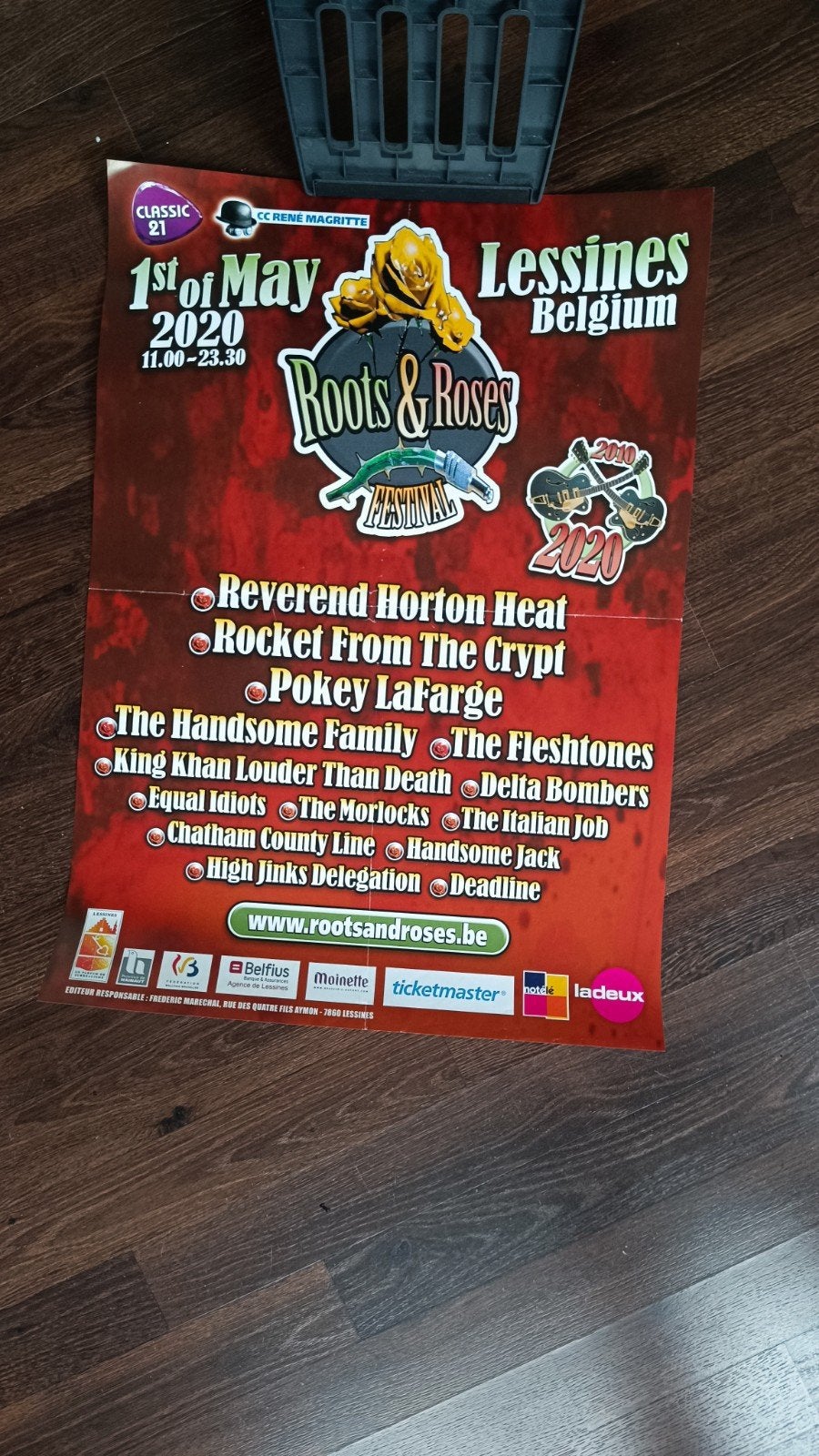 Roots & Roses Festival Poster 2020 Lessines België, Ophalen of Verzenden