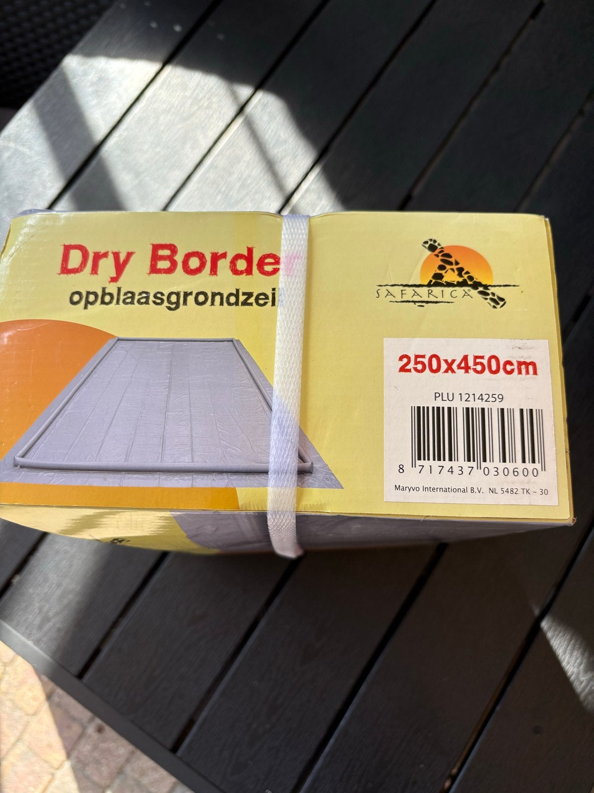 Safarica Dry Border opblaasbaar grondzeil 250x450cm, Ophalen, Nieuw