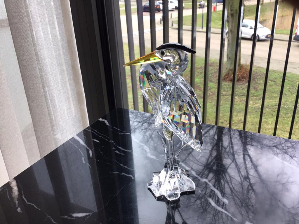 Zilverreiger Swarovski., Ophalen, Zo goed als nieuw, Figuurtje