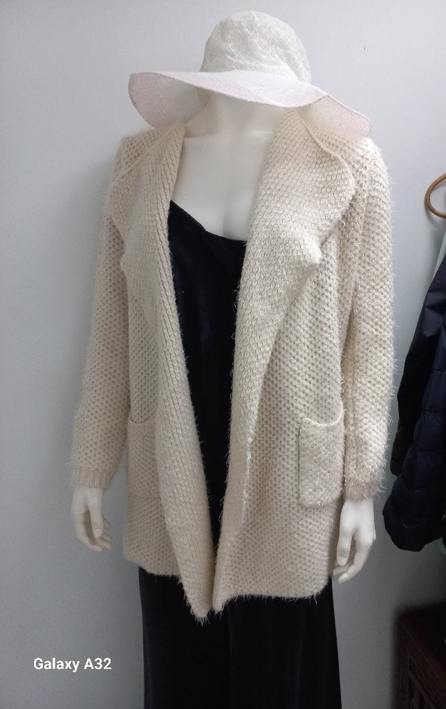 Lang vest off white met zakken GD Golden Days Paris, maat 40, Maat 38/40 (M), Wit, Ophalen of Verzenden, Zo goed als nieuw