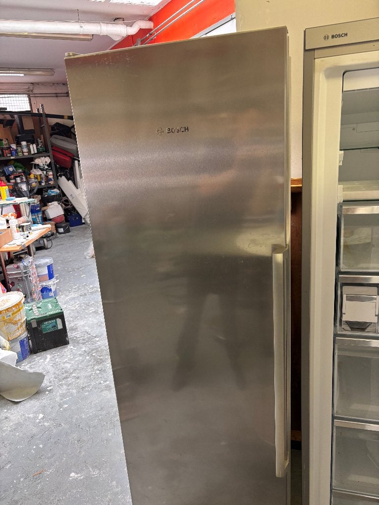 Bosch RVS koelkast, Minder dan 60 cm, 160 cm of meer, Zo goed als nieuw, Energieklasse A of zuiniger