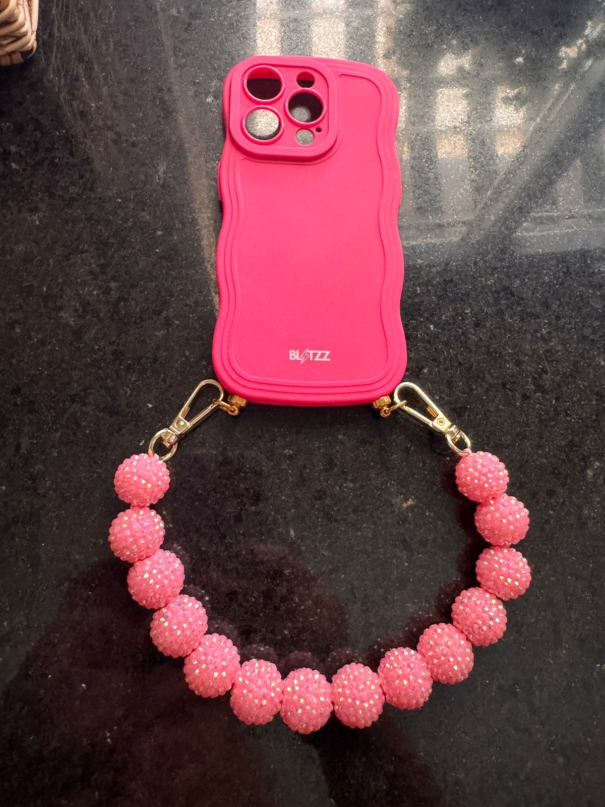 Iphone 15 pro hoesje/ ketting Blitzz, Nieuw, Hoesje of Tasje, Ophalen of Verzenden, IPhone 15 Pro