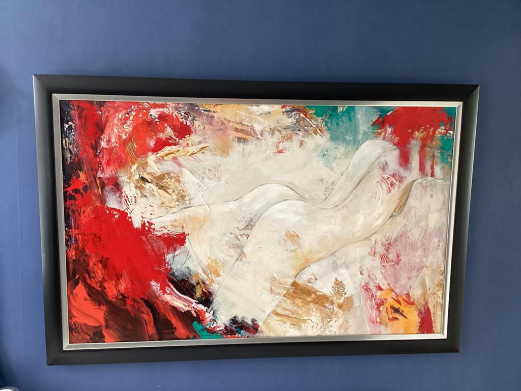 Schilderij van Gert van Reenen - zonder titel, Antiek en Kunst, Ophalen