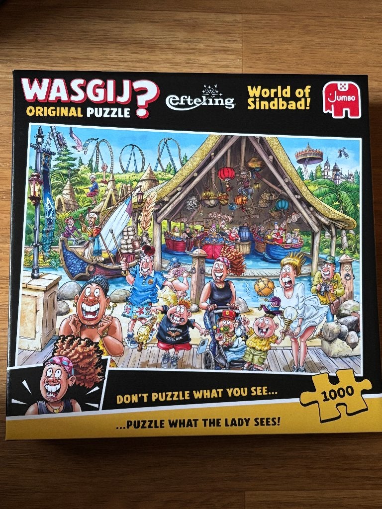 9x Wasgij 1000st.puzzels, echt uitdagend, Ophalen of Verzenden, 500 t/m 1500 stukjes, Zo goed als nieuw, Legpuzzel