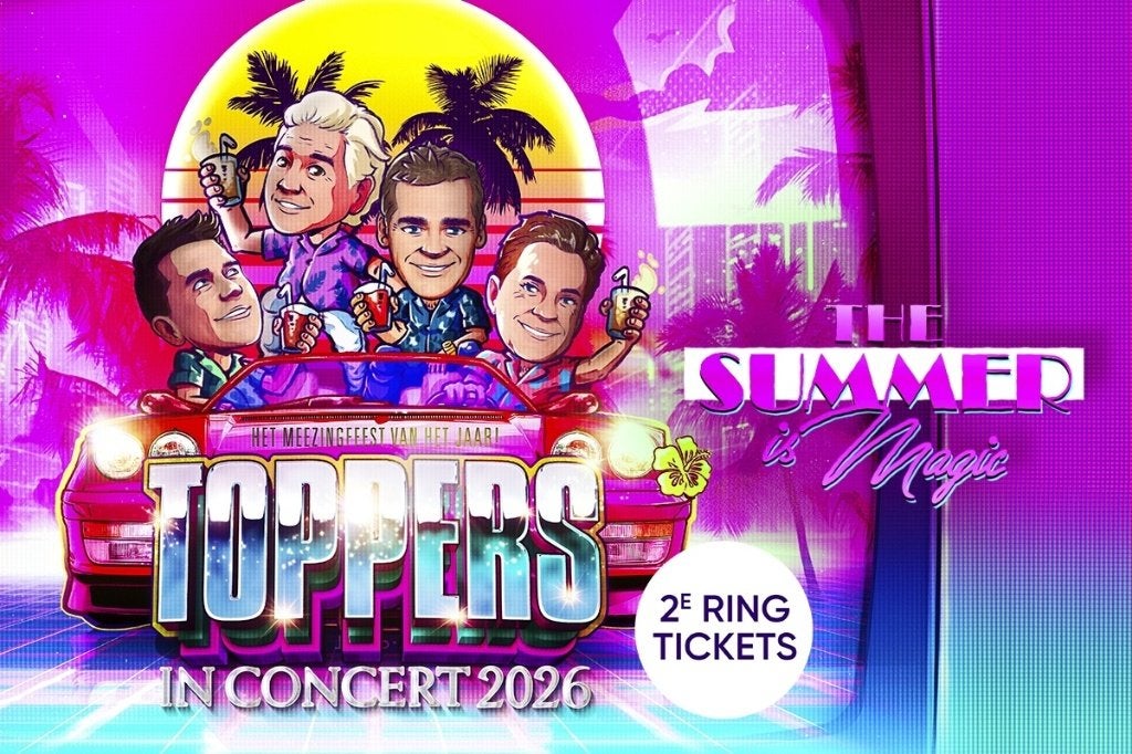 3 tickets Toppers in Concert zaterdag 20 juni (of per stuk), Drie personen of meer, Juni