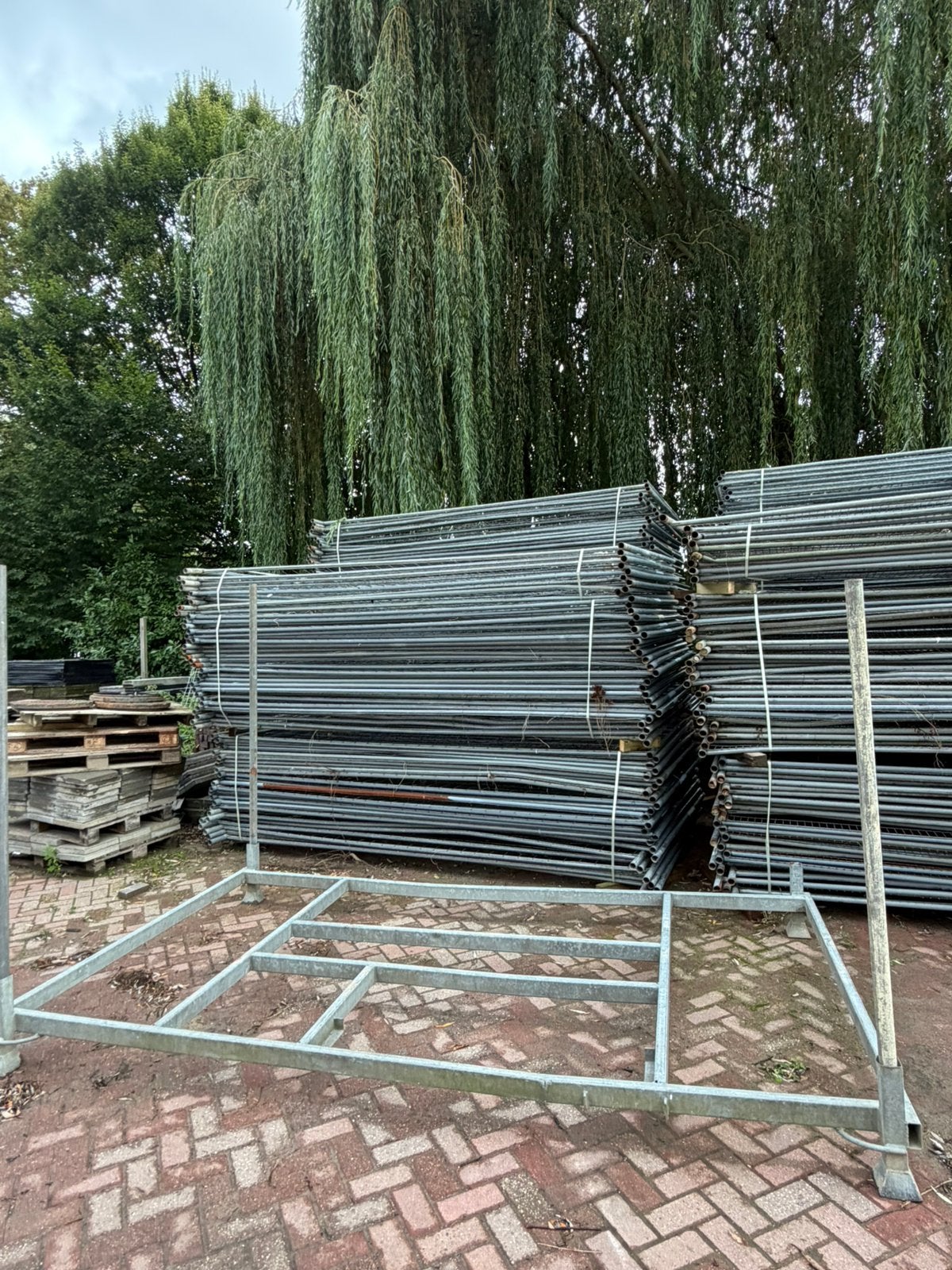 Bouwhekken heras extra dik extra stevig met midden bus  81, Tuin en Terras, Ophalen, Gebruikt, Overige typen
