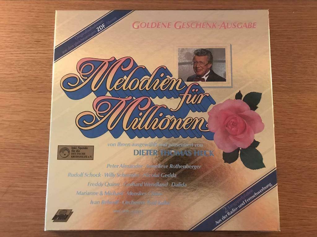 2 LP box Melodien fur Millionen Goldene geschenk ausgabe ZDF, Cd's en Dvd's, Ophalen of Verzenden, Dubbel-LP, Kamermuziek, Gebruikt