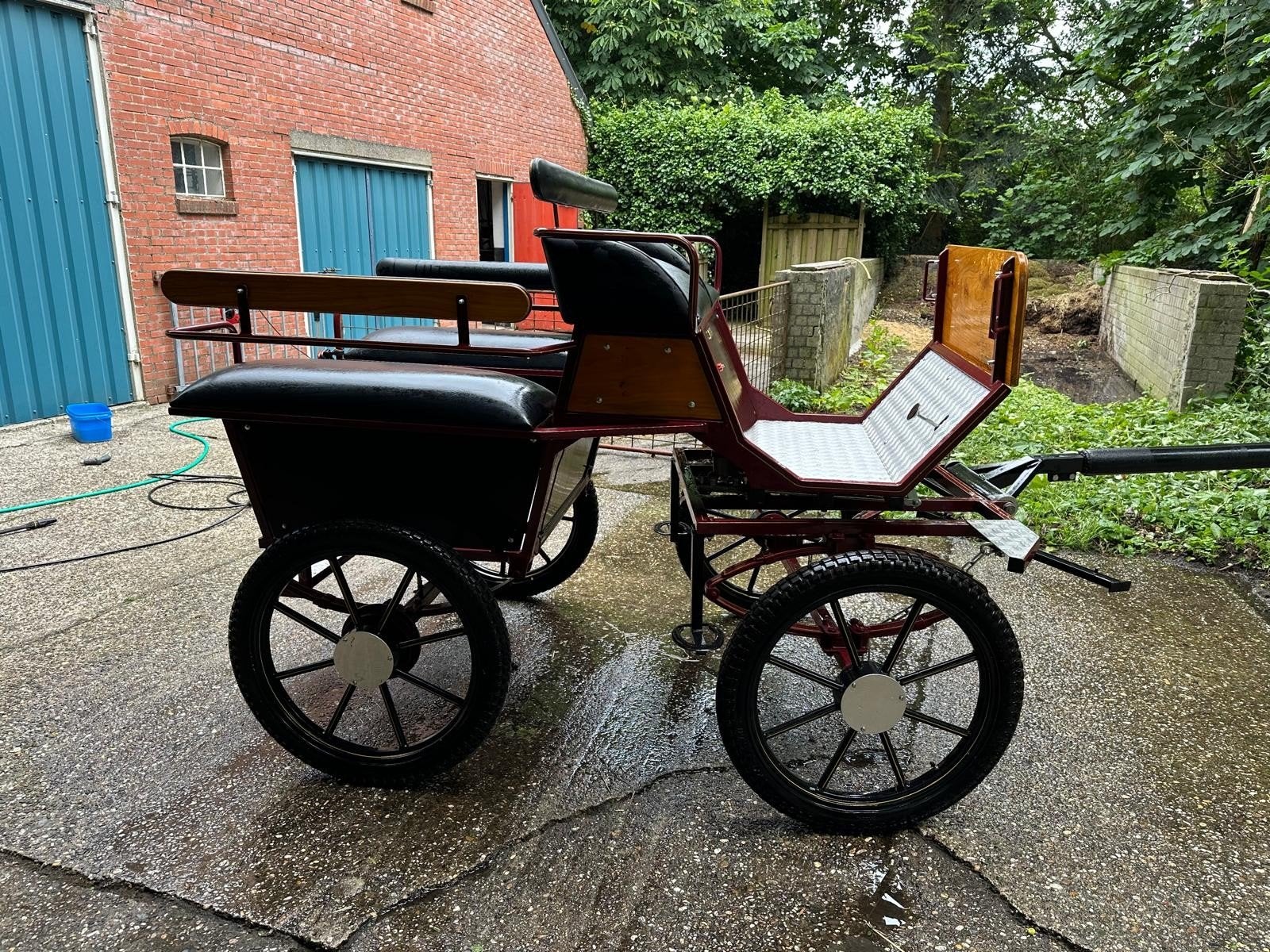 Marathonwagen voor tweespan, Gebruikt, Marathonwagen, Paard of Pony