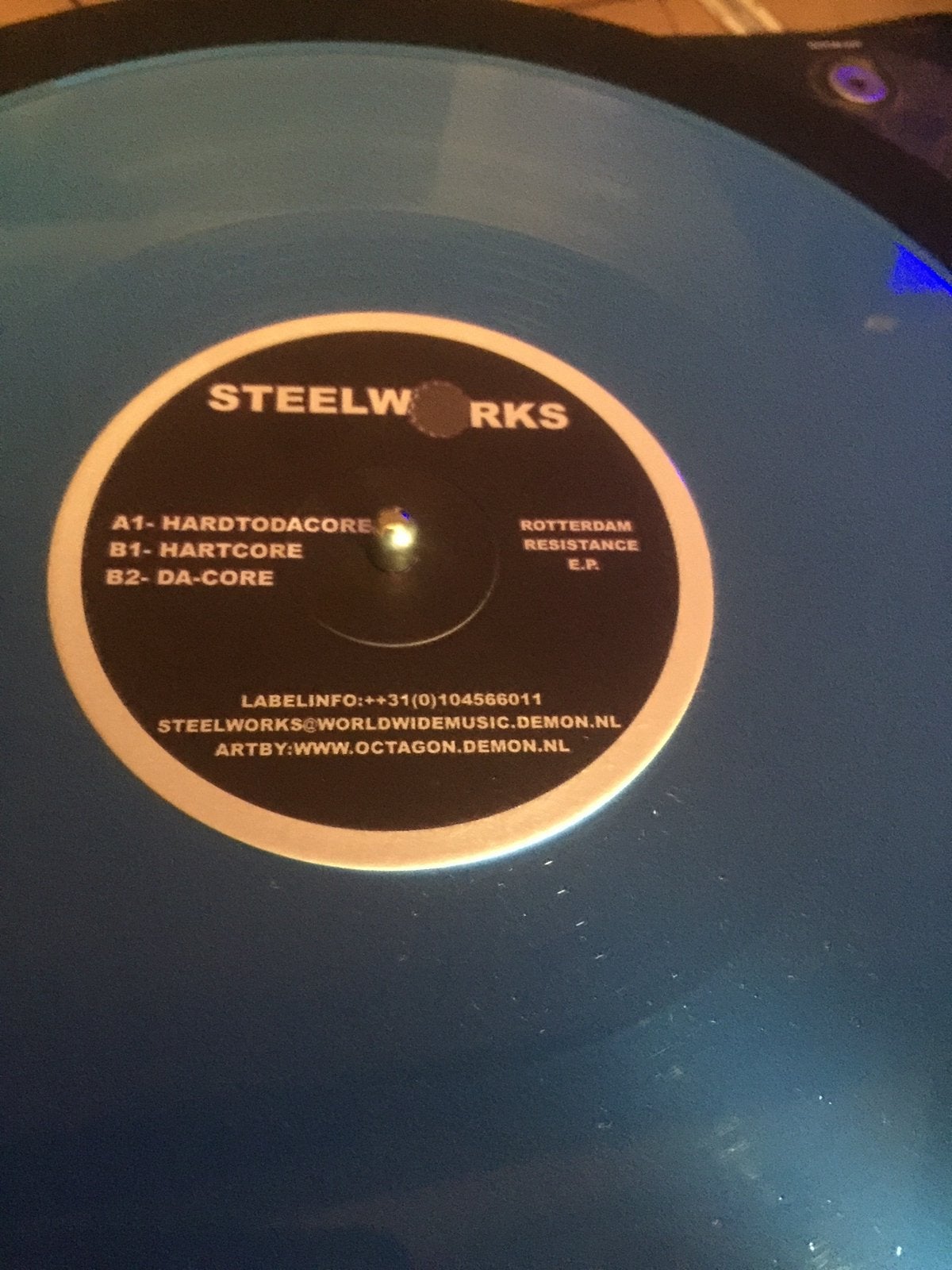 Steelworks hardcore Rotterdam da core 10” vinyl, Cd's en Dvd's, Vinyl | Dance en House, Ophalen, Zo goed als nieuw, 10 inch