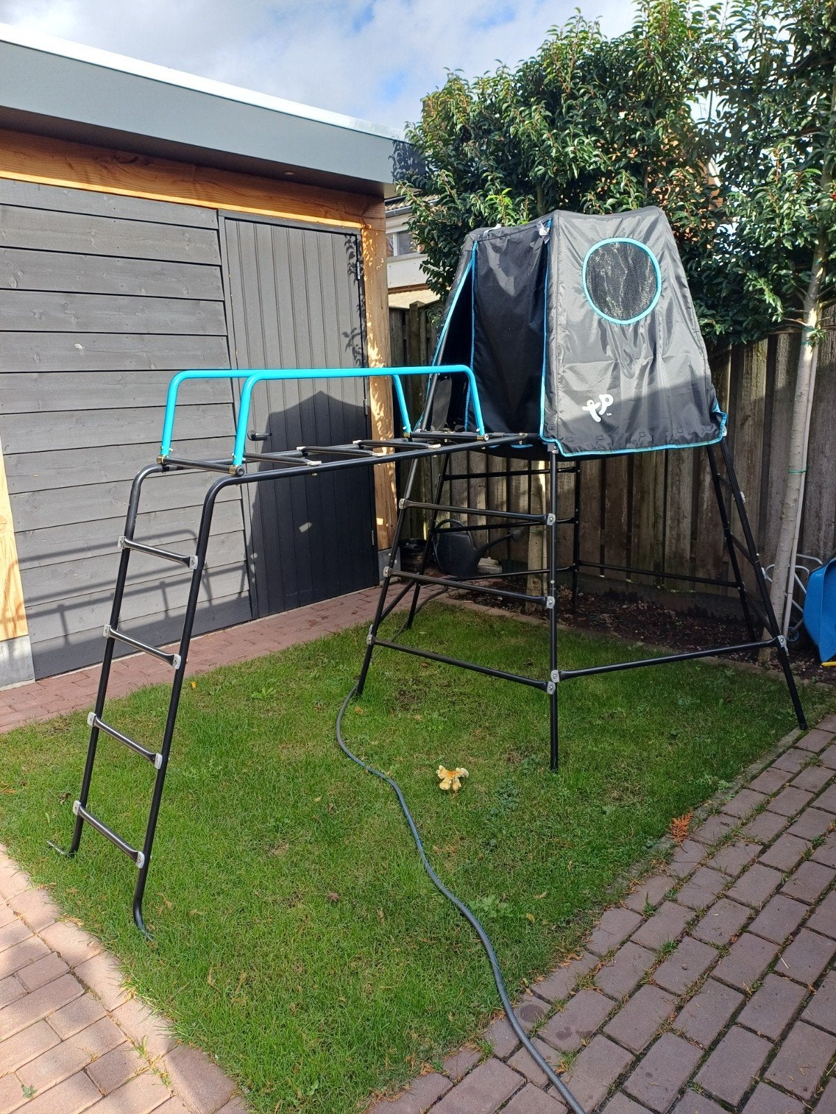 TP Toys Klimrek met tent en klimrek/rekstok, zwart, Ophalen, Gebruikt, Overige typen