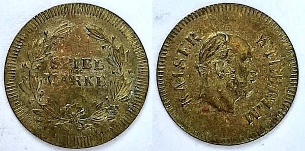 Spielmarke Kaiser Wilhelm I, Verzenden, Overige materialen, Buitenland