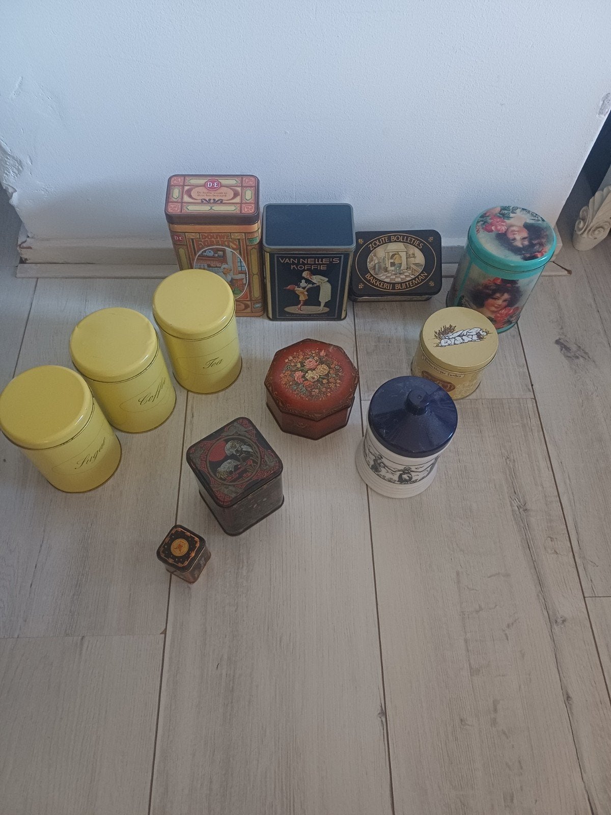 Diverse Vintage Blikken Collectie - Koffie, Thee, Koekjes, Ophalen