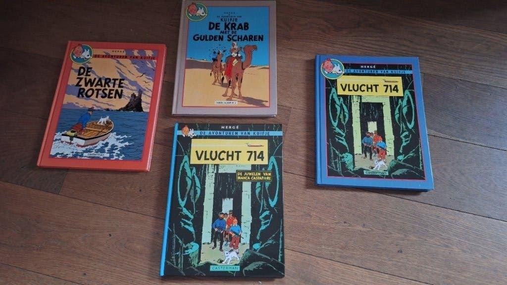 6x Kuifje Hardcover met o.a. Kuifje in Amerika 1997, Zo goed als nieuw, Meerdere stripboeken, Hergé ,Casterman, Ophalen of Verzenden