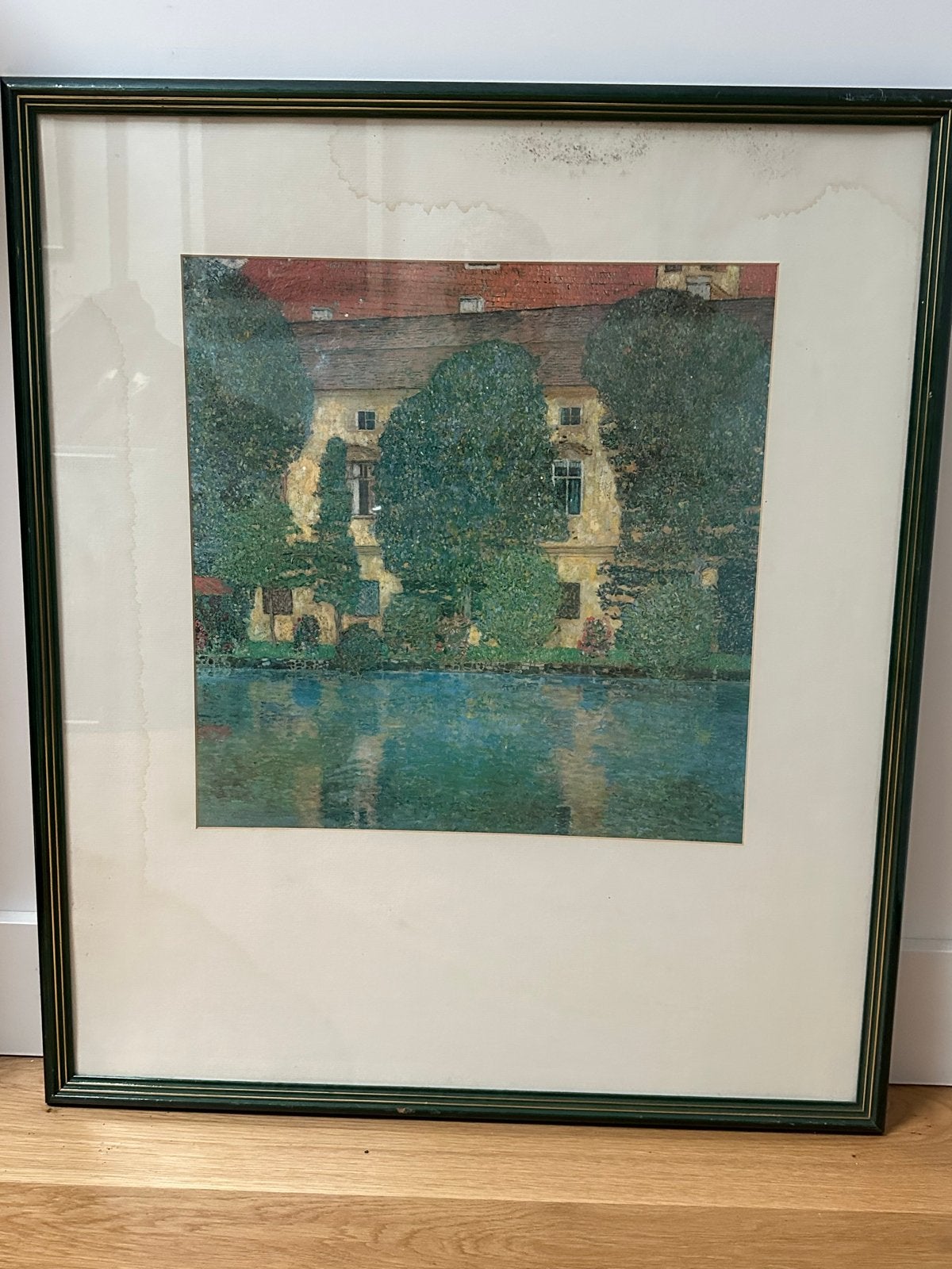 Ingelijste print van Gustav Klimt - Schloss Kammer am Atters, Antiek en Kunst, Ophalen, Impressionistisch, Landschap, Print