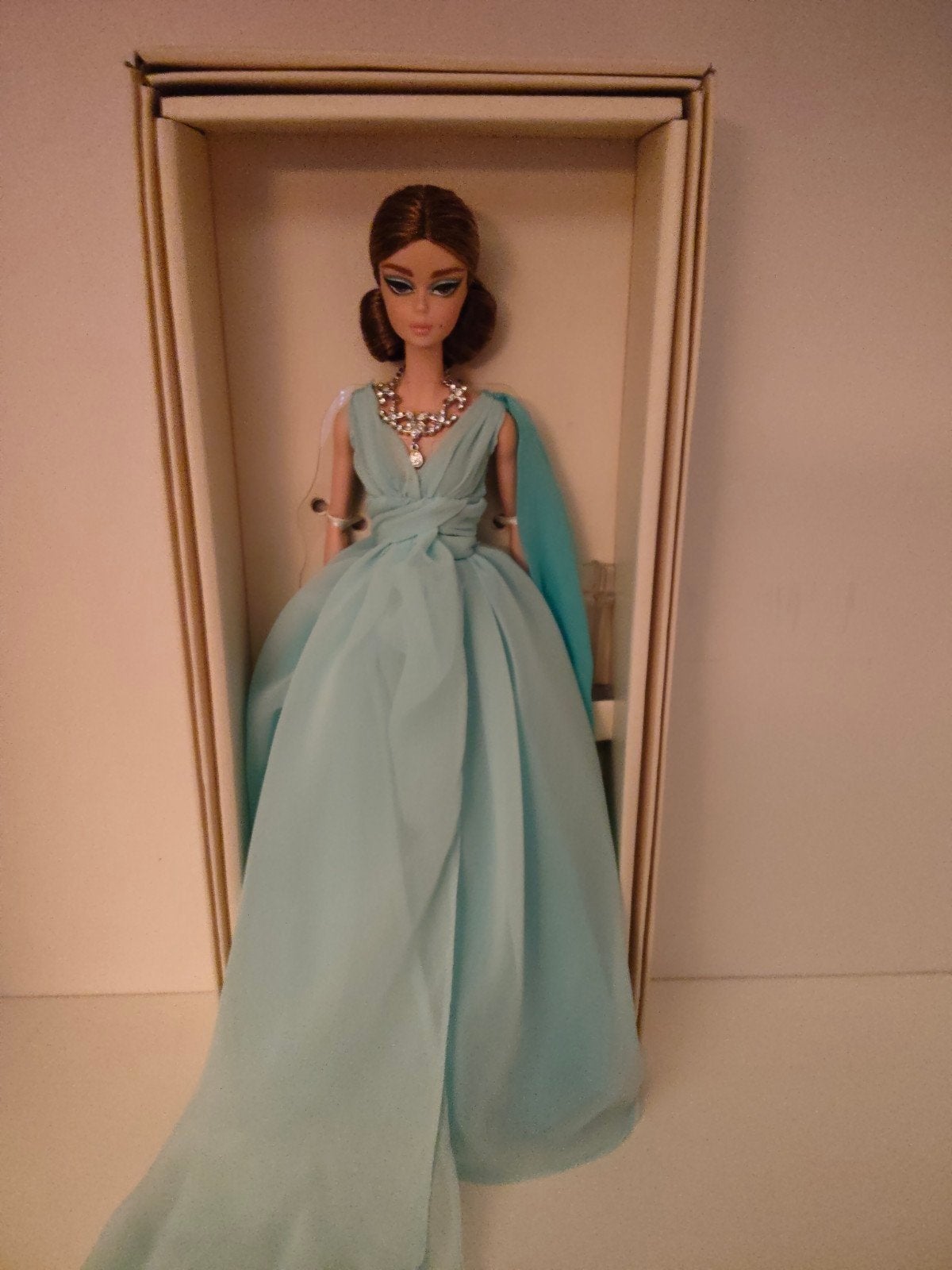Barbie Silkstone Blue Chiffon NRFB - Gold Label Collectie, Ophalen of Verzenden, Nieuw, Barbie