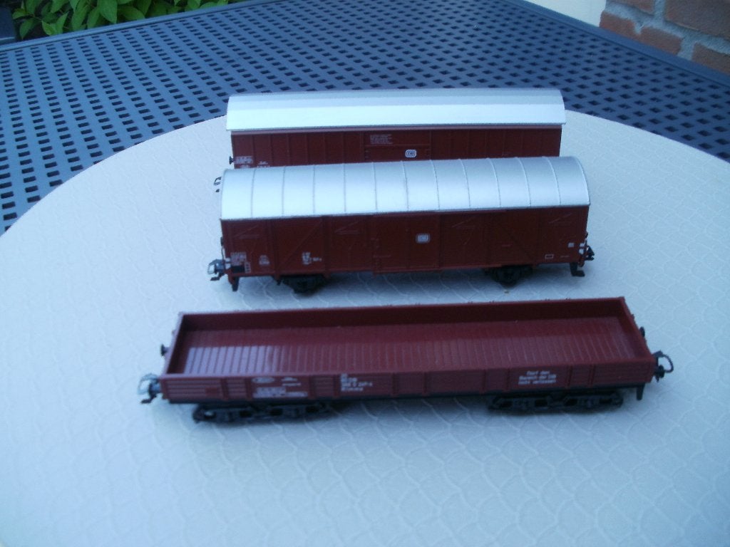 3x Marklin diverse grote goederenwagon., Wisselstroom, Wagon, Ophalen of Verzenden, Zo goed als nieuw