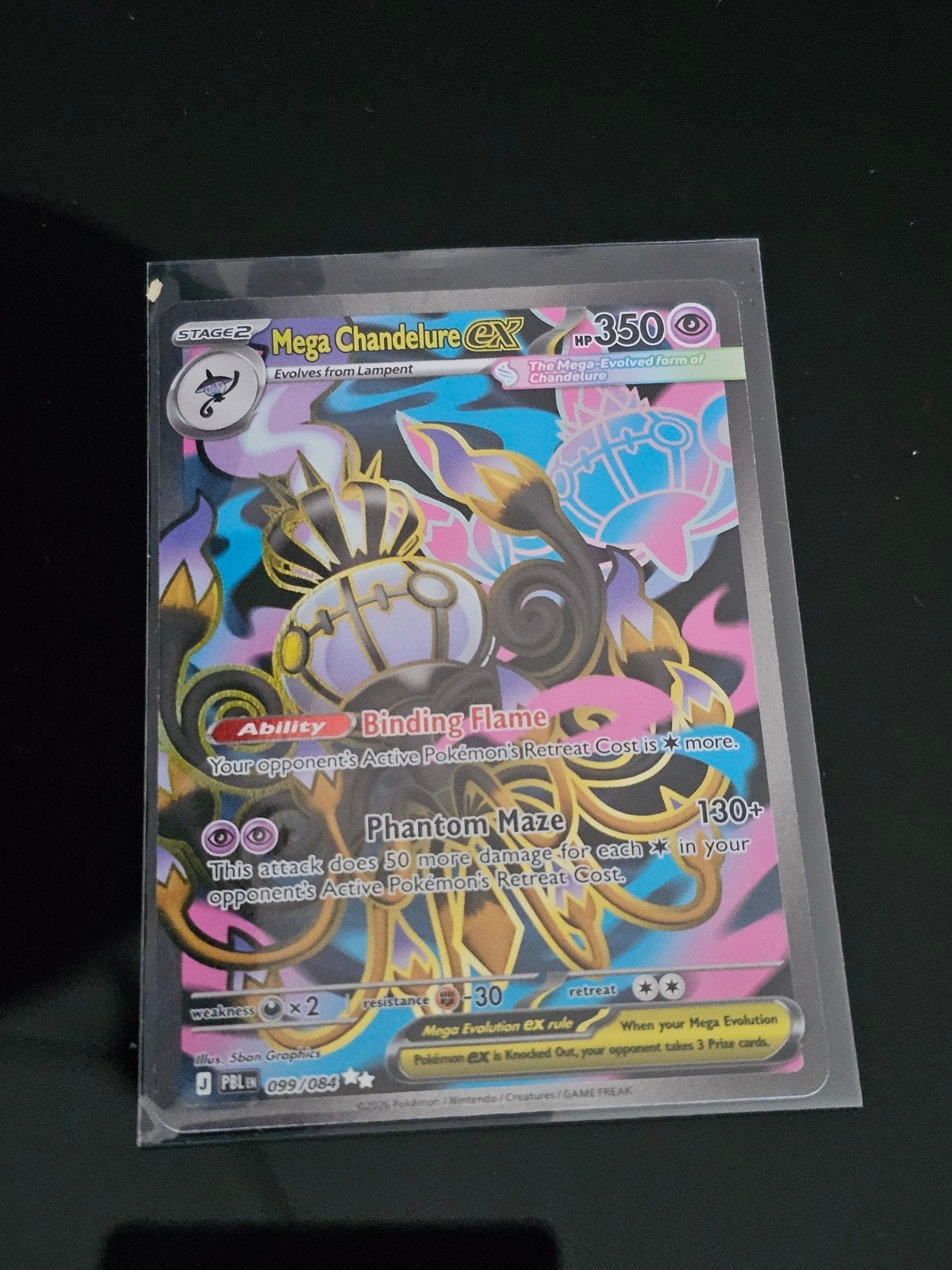 Mega Chandelure EX Pokémon Kaart - Zeldzaam!, Verzamelen, Speelgoed, Ophalen