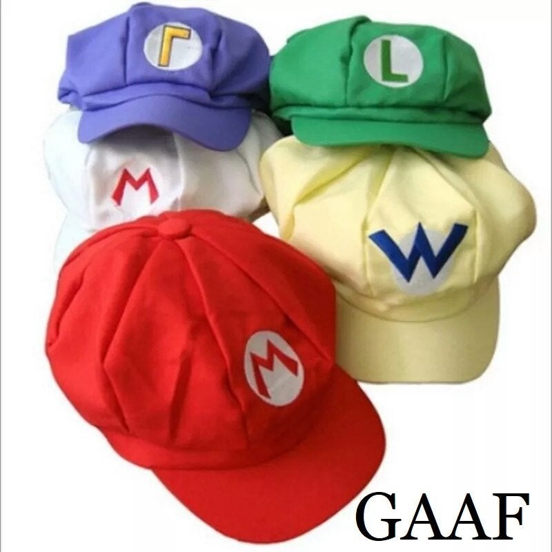 Super Mario Pet carnaval luigi hoeden petten wario waluigi d, Ophalen of Verzenden, Nieuw, Feestartikel, Carnaval