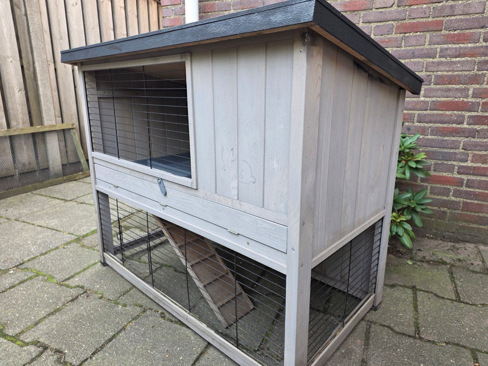 konijnenhok, stevig in goede staat, Ophalen, 110 cm of meer, Hok, 90 cm of meer