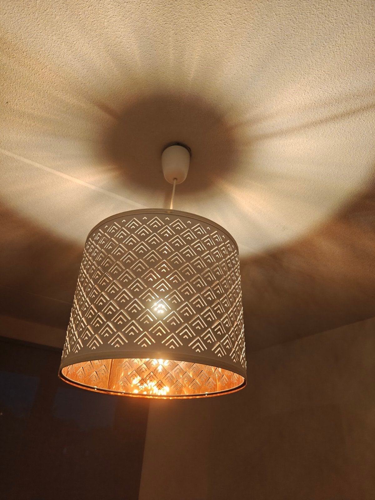 Ikea Nymö Hanglamp, Huis en Inrichting, Lampen | Hanglampen, Ophalen, Zo goed als nieuw, Modern, Geometrisch, E27 (groot)