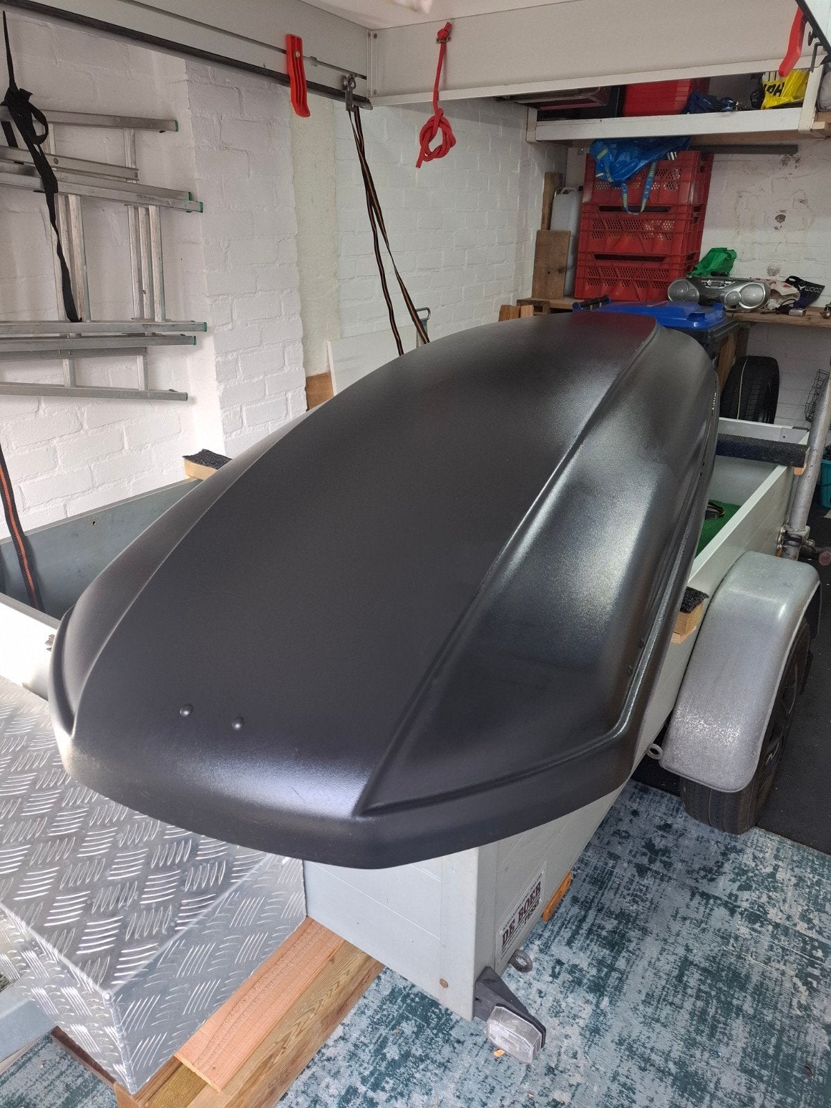 thule (volvo) dakkoffer zwart met dakdragers  open dakrail, Auto diversen, Ophalen