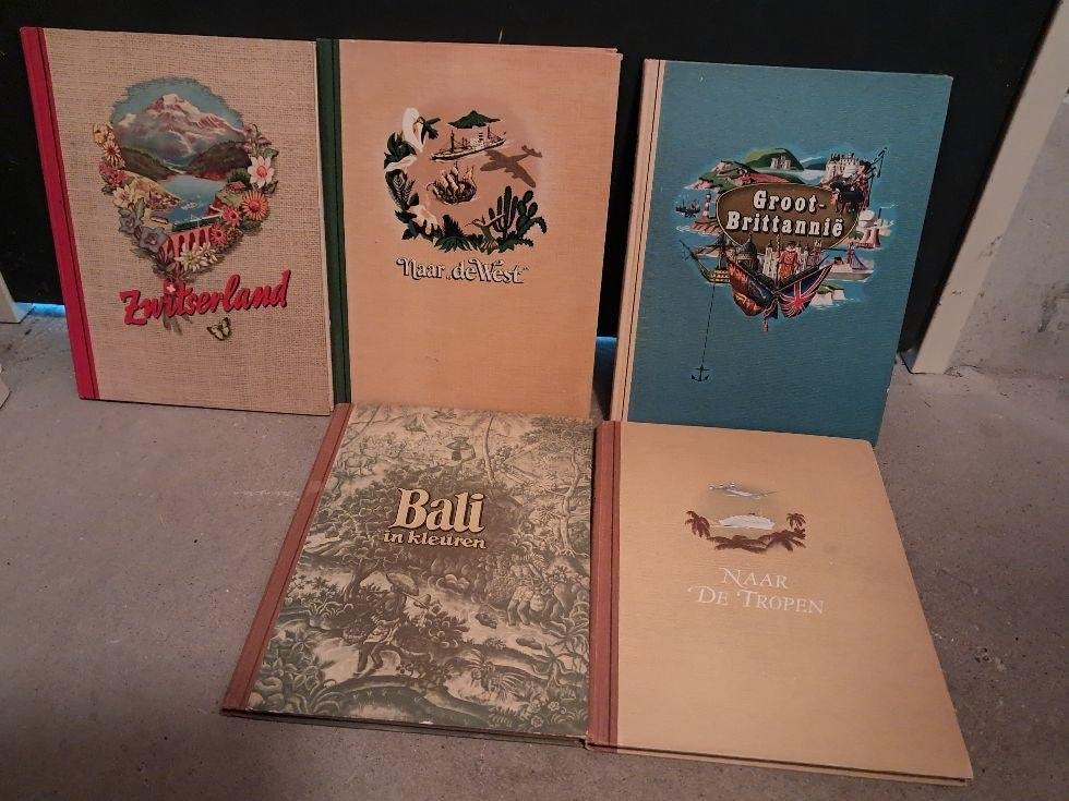 5 x douwe egberts plaatjesboeken uit de jaren 50 landboeken, Boeken, Ophalen of Verzenden, Zo goed als nieuw