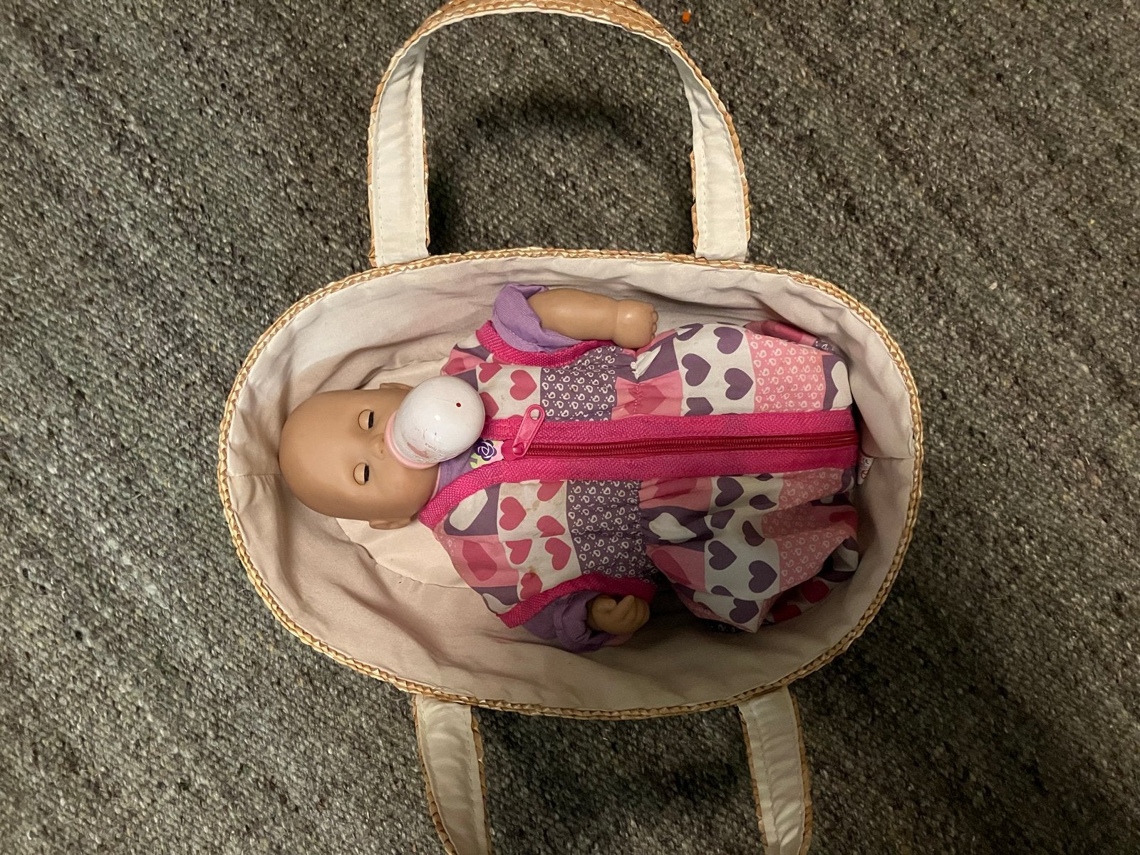 Baby Annabell pop met draagtas, Ophalen of Verzenden, Zo goed als nieuw, Babypop