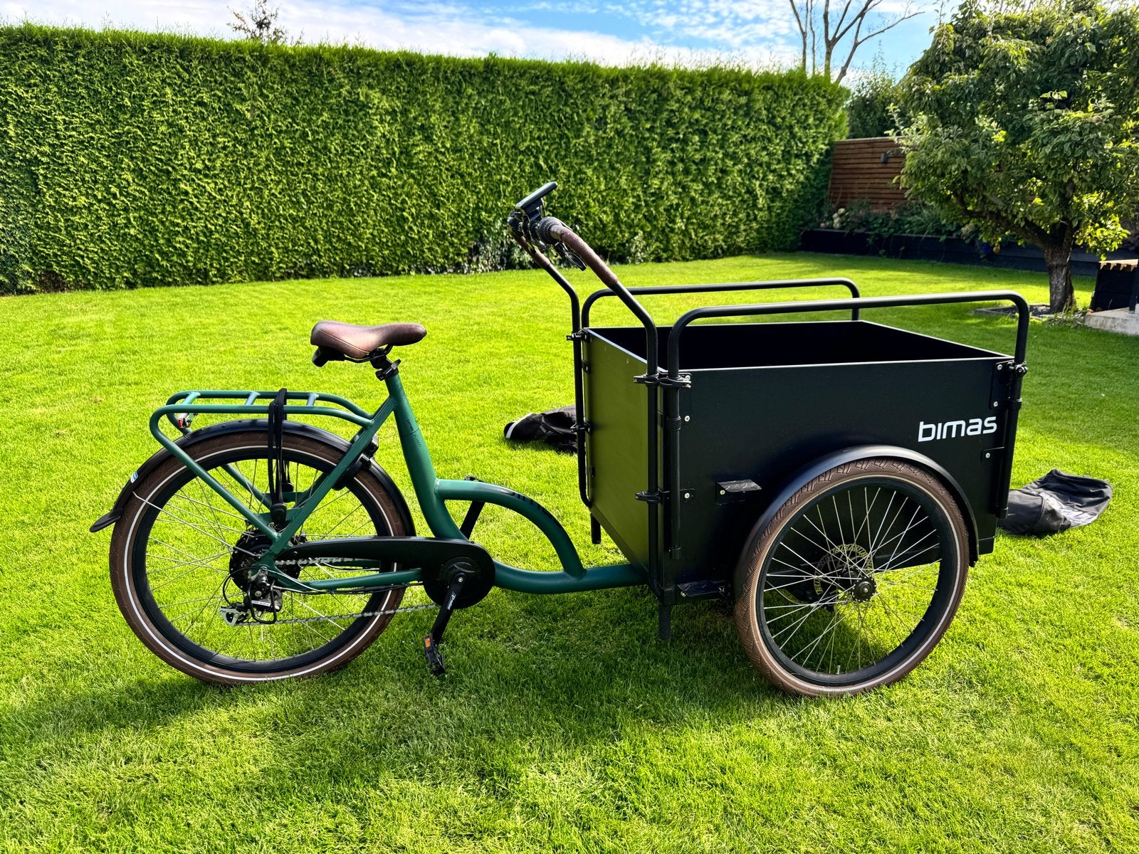 Bimas Elektrische Bakfiets - Zo goed als nieuw, Elektrisch, Zo goed als nieuw, 2 kinderen, Schijfrem