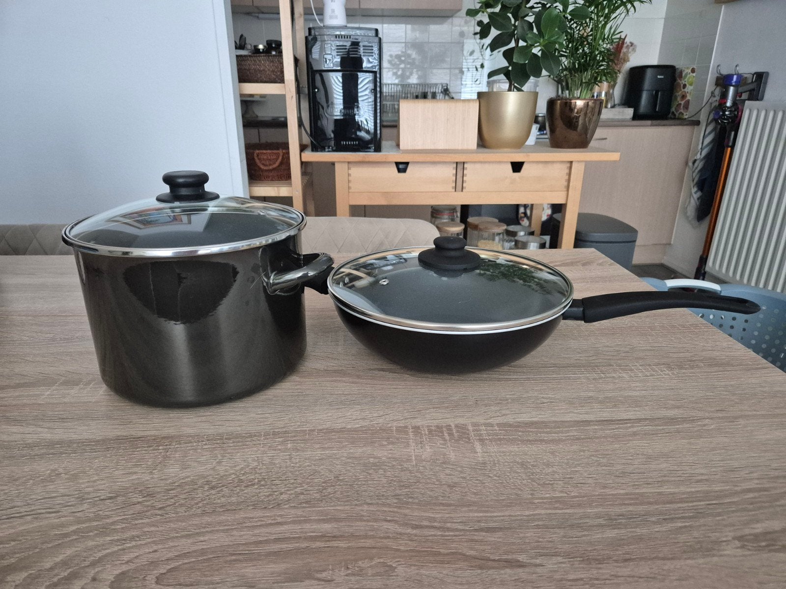 2x pannen, Ophalen, Zo goed als nieuw, Overige materialen
