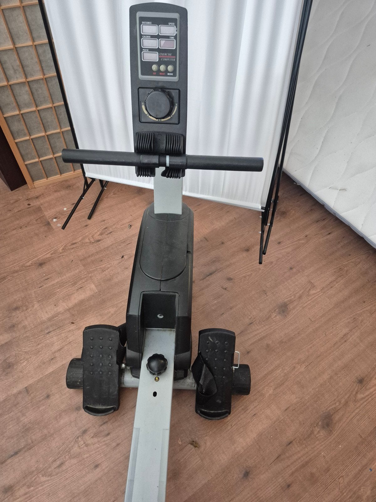 Roeitrainer met trainingscomputer, Ophalen, Gebruikt, Metaal, Roeitrainer