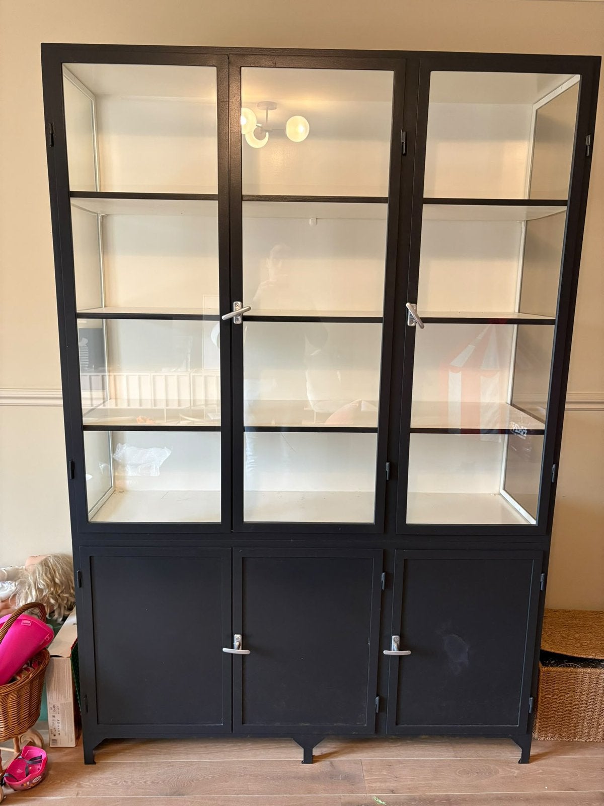 Stalen apothekerskast Old Basics, Ophalen, 200 cm of meer, 150 tot 200 cm, Zo goed als nieuw