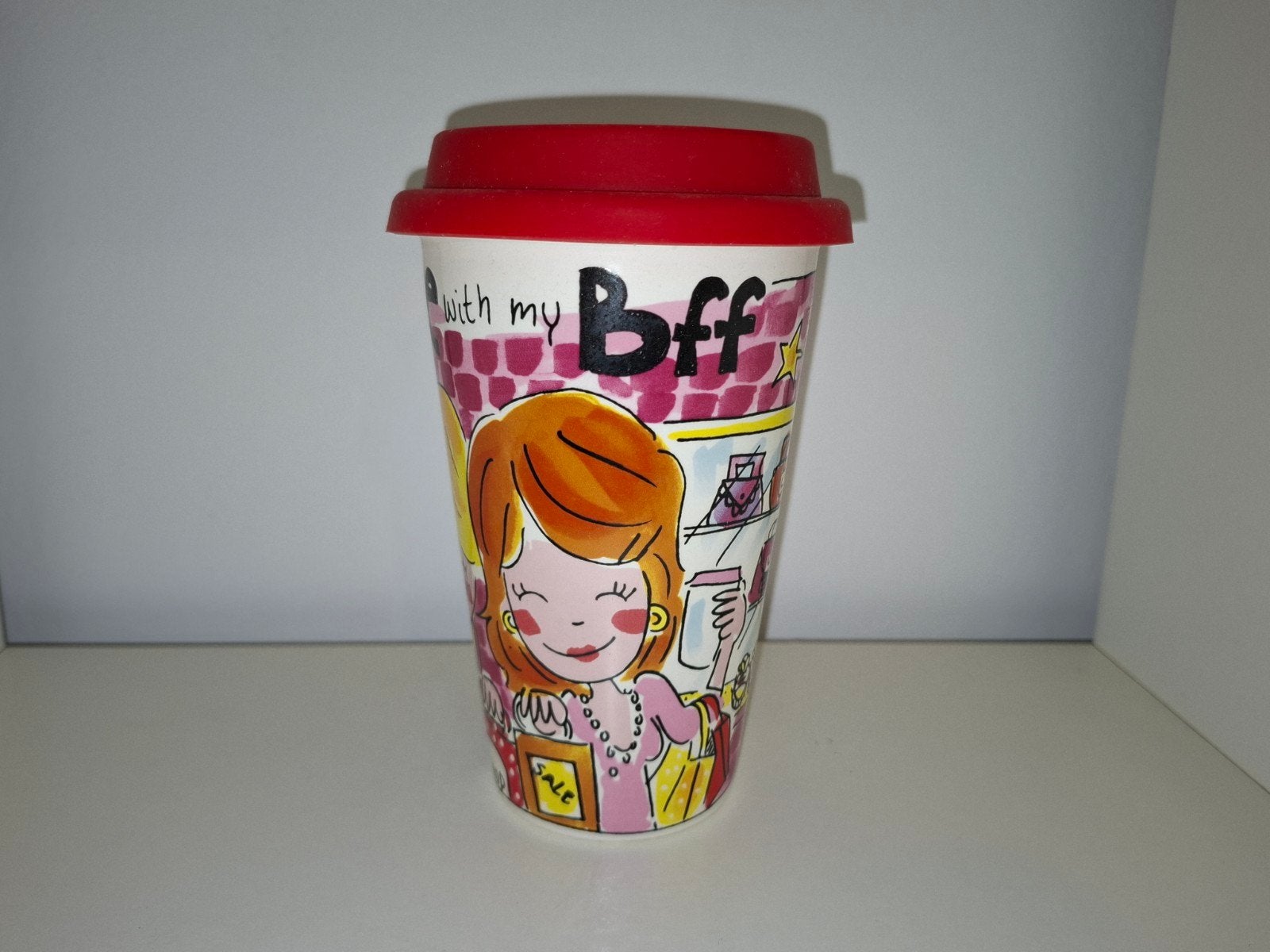 Blond Amsterdam koffiebeker 'With my BFF', Huis en Inrichting, Steen/keramiek, Meerkleurig, Ophalen, Blond Amsterdam