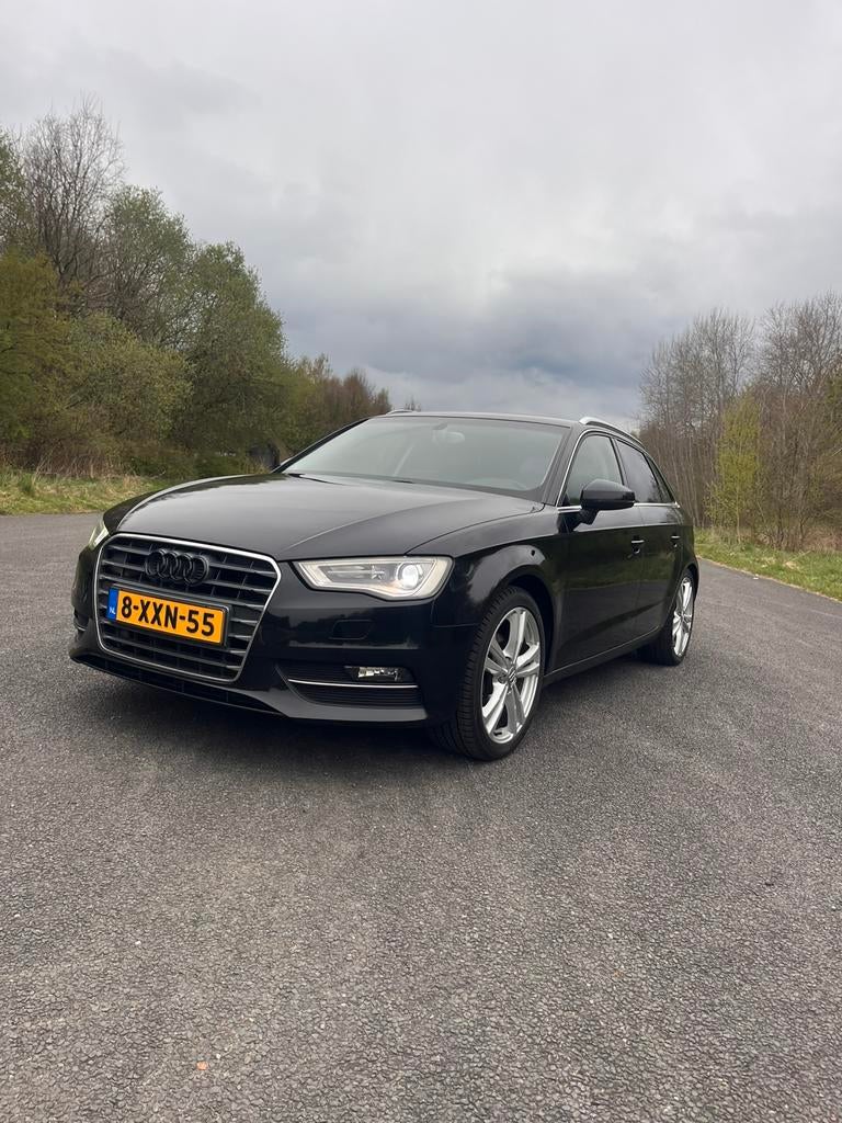 Audi A3 1.4 Tfsi 90KW Sportback 2013 Zwart, Auto's, Voorwielaandrijving, Stof, Zwart, 4 cilinders