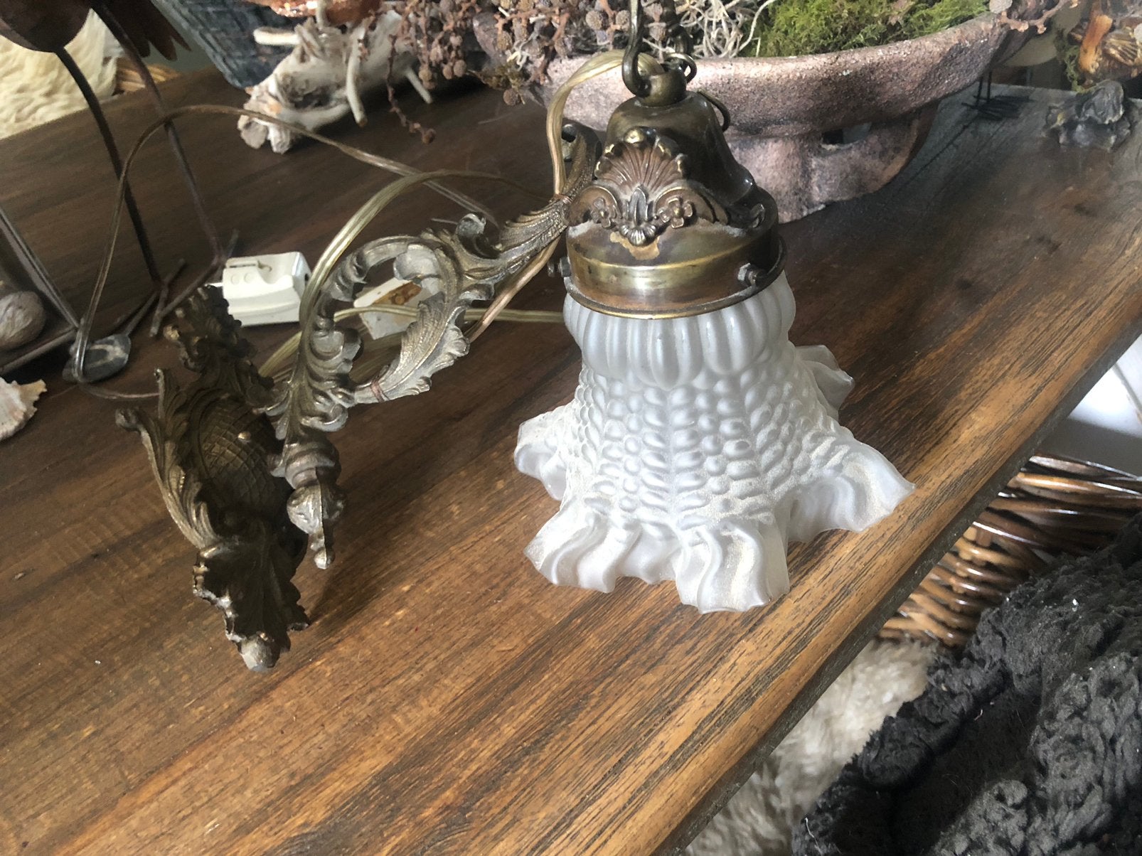 Vintage wandlampje, Antiek en Kunst, Ophalen of Verzenden