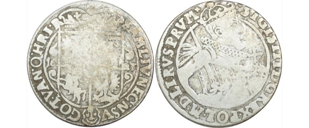 Ort 1623, Polen, Sigismund III Wasa, Ophalen of Verzenden, Polen, Losse munt, Zilver