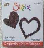 Sizzix heart double (original groen de mal is 5.8 x 6.8 Cm., Ophalen of Verzenden, Nieuw, Overige thema's, Pons of Mal