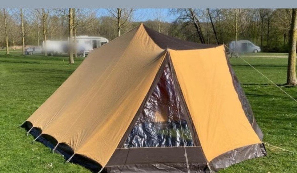 Esvo retro tent Kentucky, Caravans en Kamperen, Tenten, Ophalen, Gebruikt, Tot en met 3