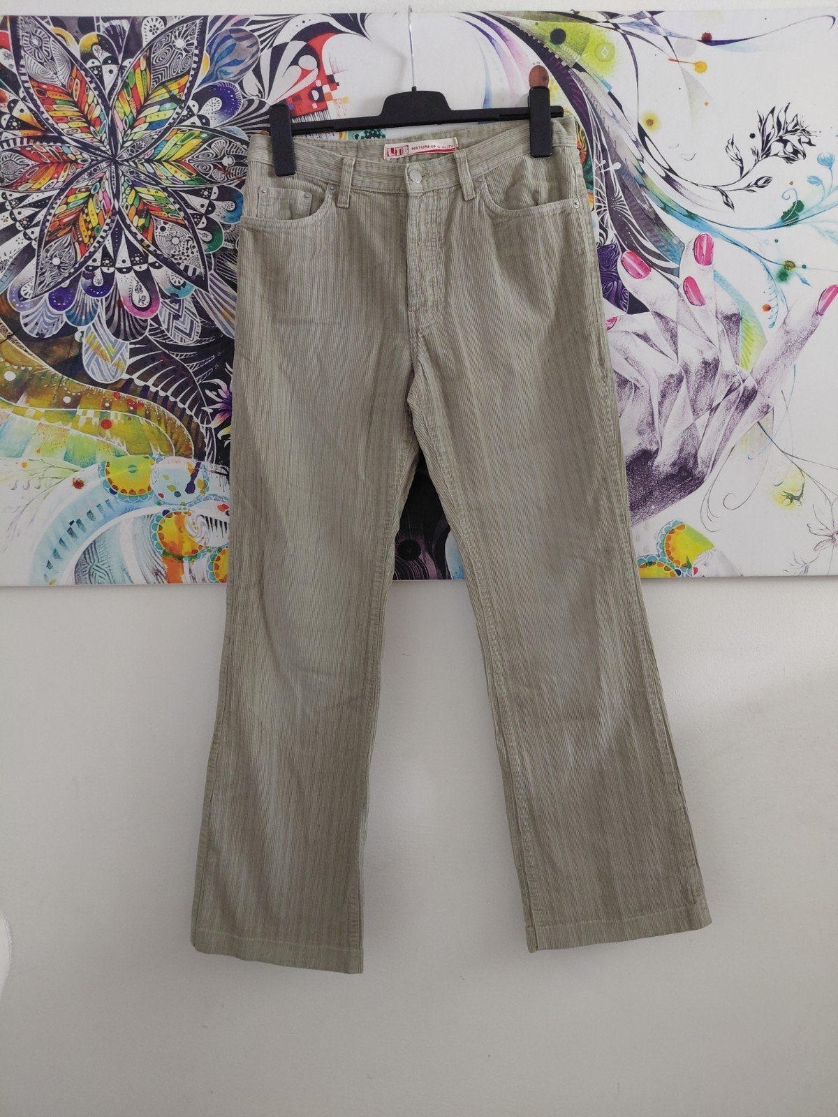 Little Big Corduroy Flared Broek W32 L34, Little Big, Beige, Maat 42/44 (L), Ophalen of Verzenden