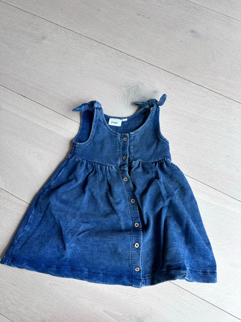 Feetje jeans jurkje maat 74, Ophalen of Verzenden, Zo goed als nieuw, Meisje, Jurkje of Rokje