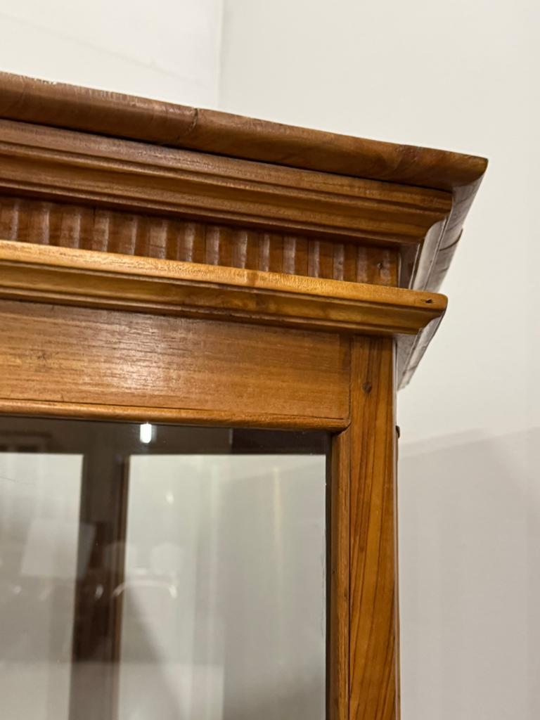 Vitrinekast teak vintage landelijk, Ophalen