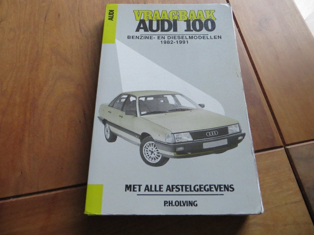 Vraagbaak Audi 100 benzine, Audi 100 diesel 1982- 91 350 blz, Auto diversen, Ophalen of Verzenden