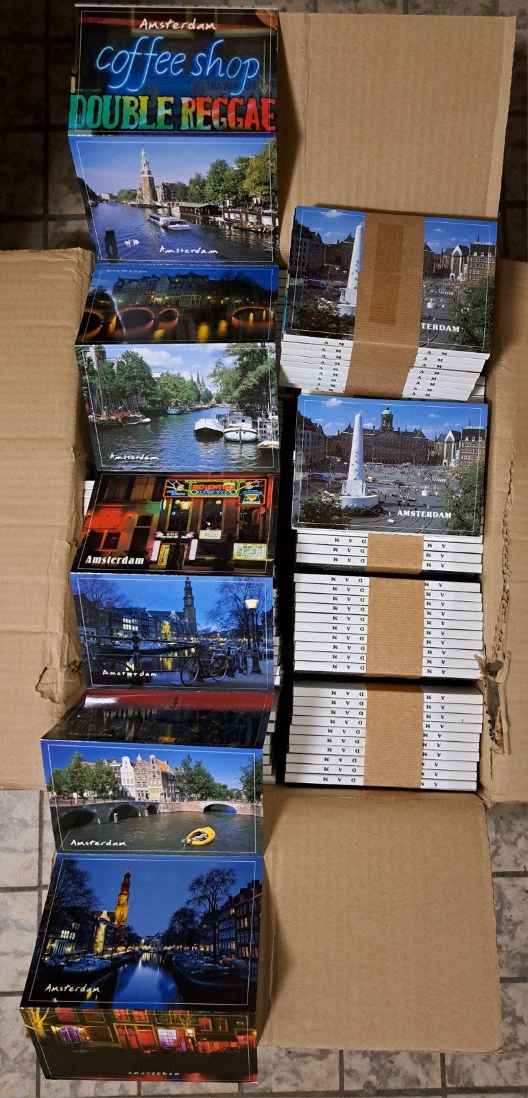 Originele nieuwe mappen, ansicht kaarten Amsterdam Nederland, Ophalen of Verzenden, Ongelopen