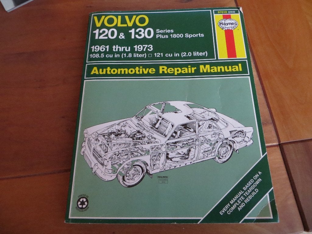 Haynes workshop manual Volvo 120, Volvo 130, Volvo P1800, Auto diversen, Ophalen of Verzenden