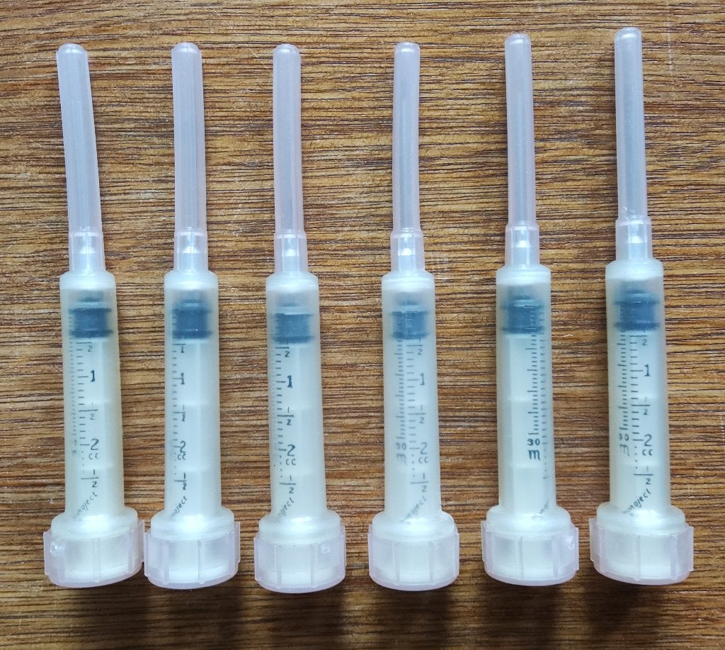 njectiespuiten voor injecteren vloeistoffen/afnemen bloed, Ophalen of Verzenden, Gebruikt
