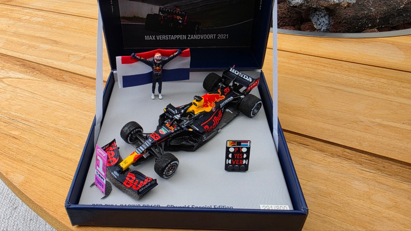 Max Verstappen Zandvoort 2021 Red Bull Racing GPworld, Auto, 1:32 tot 1:50, Nieuw, Ophalen