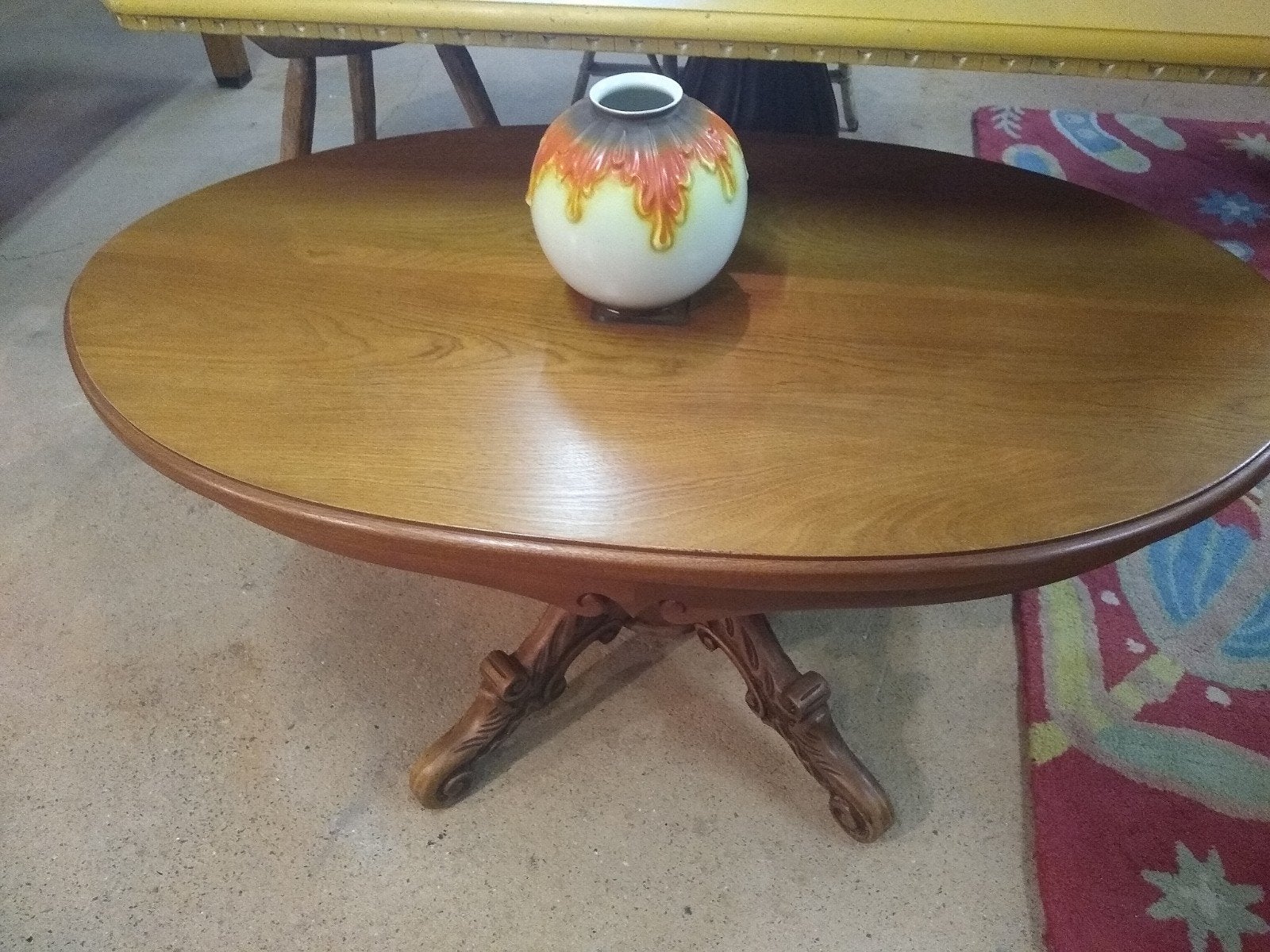 Mahonie salontafel, Huis en Inrichting, Tafels | Salontafels, Ophalen, 50 – 75, 100 tot 150 cm, Klassiek