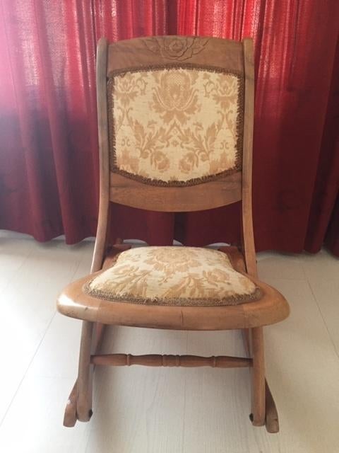 Klassieke vintage Engelse schommelstoel voor kind, Ophalen, Gebruikt