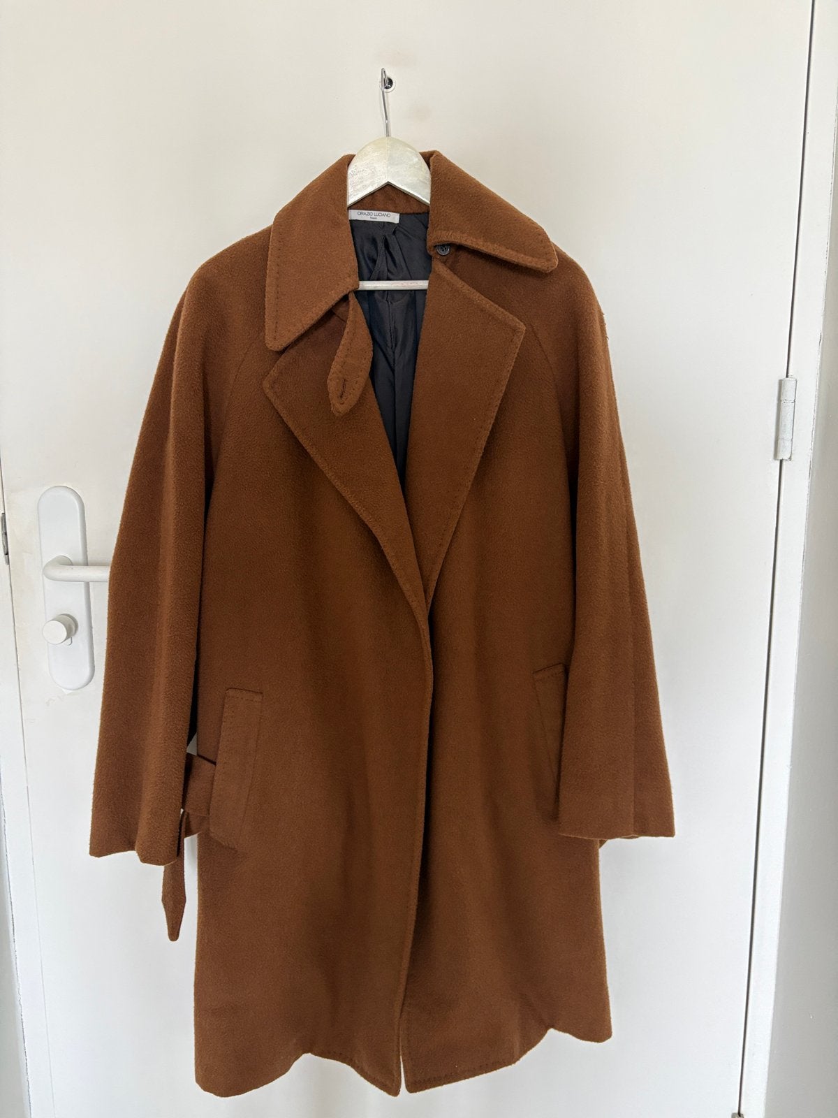 Orazio Luciano Bespoke Winterjas - Maat 46 - 100% Wol, Kleding | Heren, Jassen | Winter, Ophalen of Verzenden, Gedragen, Maat 46 (S) of kleiner