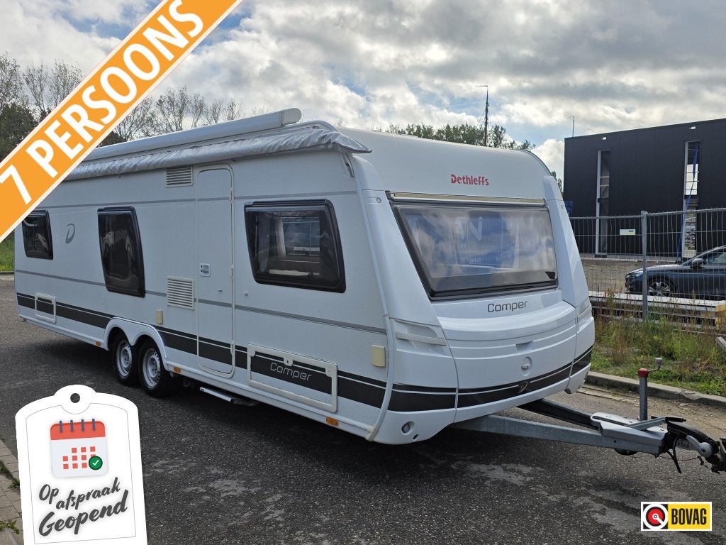 Dethleffs Camper 730 FKR incl Bovag beurt/garantie, Caravans en Kamperen, Rondzit, Bedrijf, Luifel, Overige typen